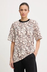 Bavlněné tričko Puma x A$AP ROCKY dámské, béžová barva, 635239