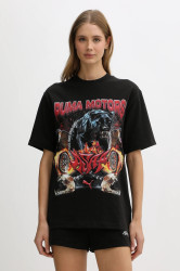 Bavlněné tričko Puma x A$AP ROCKY dámské, černá barva, 636188