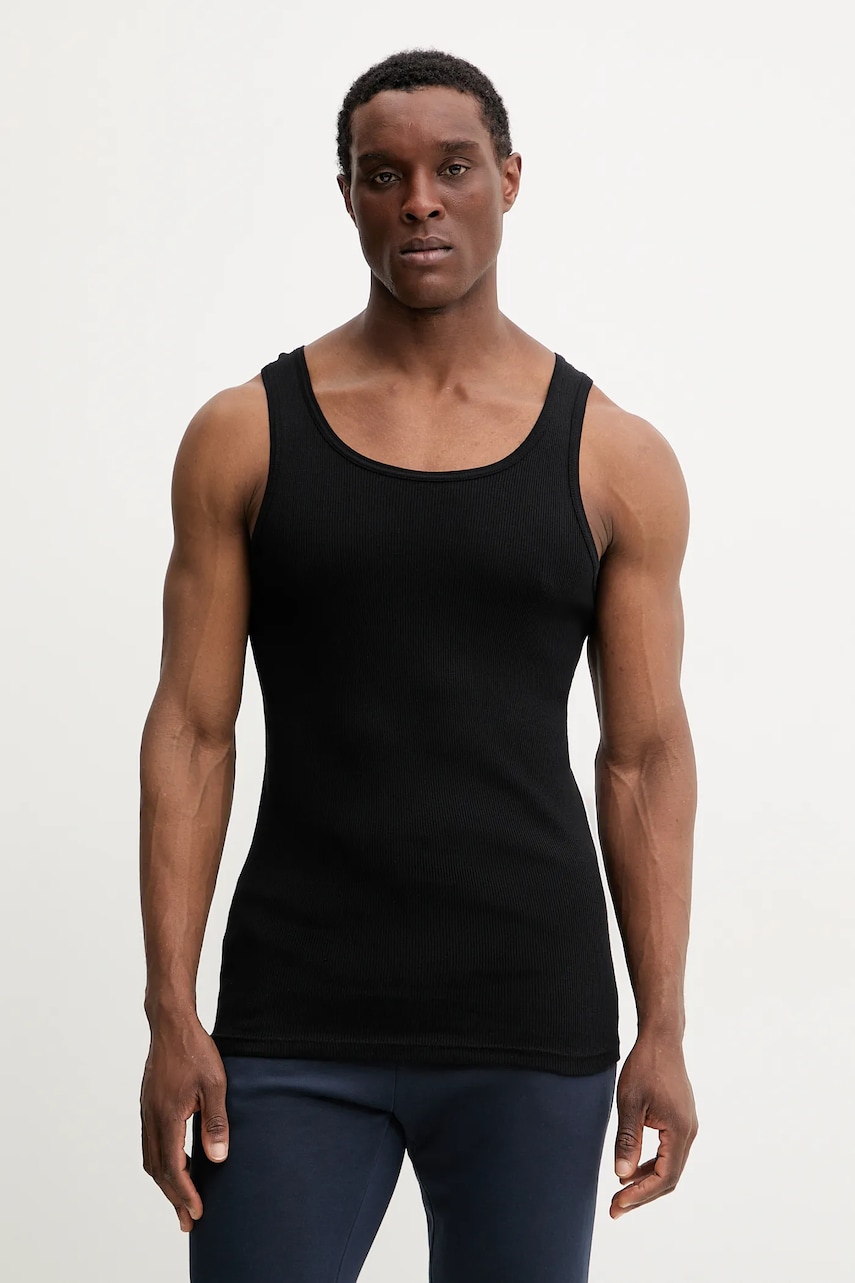 Bavlněné tričko Resteröds ORIGINAL ribtank GOTS 2-pack