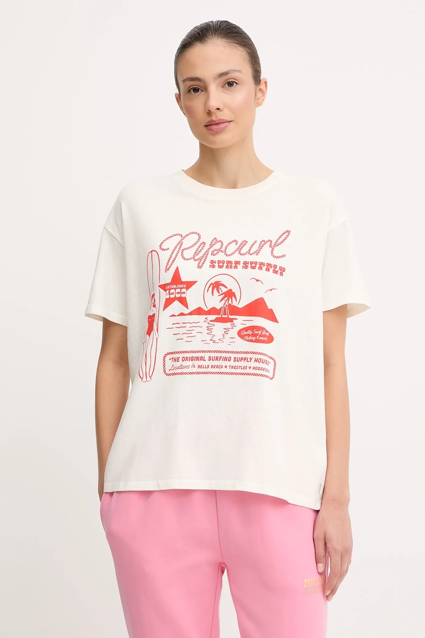 Bavlněné tričko Rip Curl SURF SUPPLY
