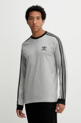 Bavlněné tričko s dlouhým rukávem adidas Originals 3-Stripes