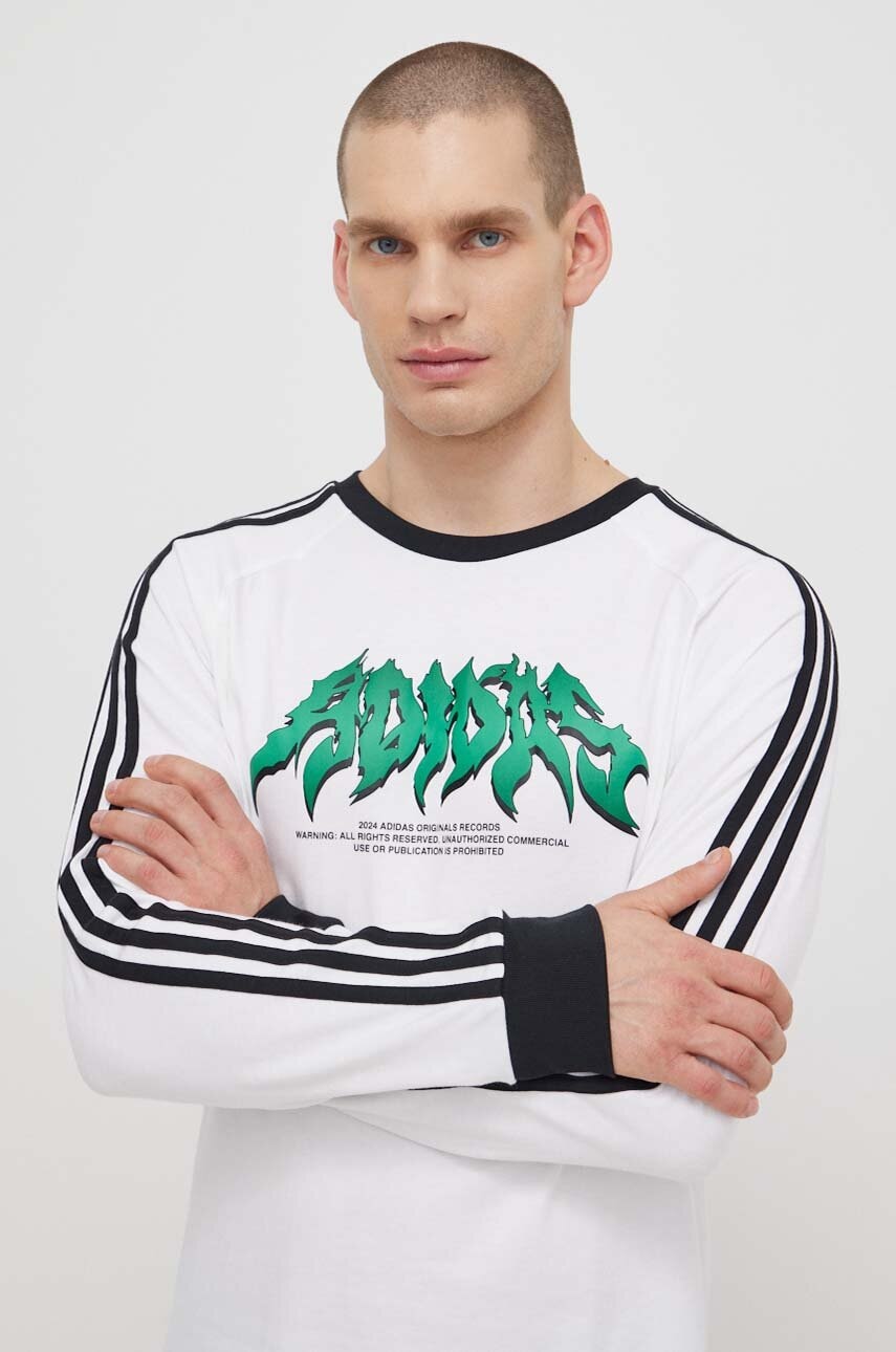 Bavlněné tričko s dlouhým rukávem adidas Originals Flames