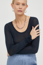 Bavlněné tričko s dlouhým rukávem American Vintage T-SHIRT ML COL ROND