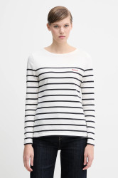 Bavlněné tričko s dlouhým rukávem Barbour BRADLEY béžová barva, LML0892