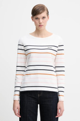 Bavlněné tričko s dlouhým rukávem Barbour HAWKINS béžová barva, LML0894