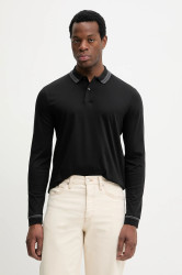 Bavlněné tričko s dlouhým rukávem BOSS H-Pleins 202