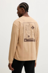 Bavlněné tričko s dlouhým rukávem Columbia