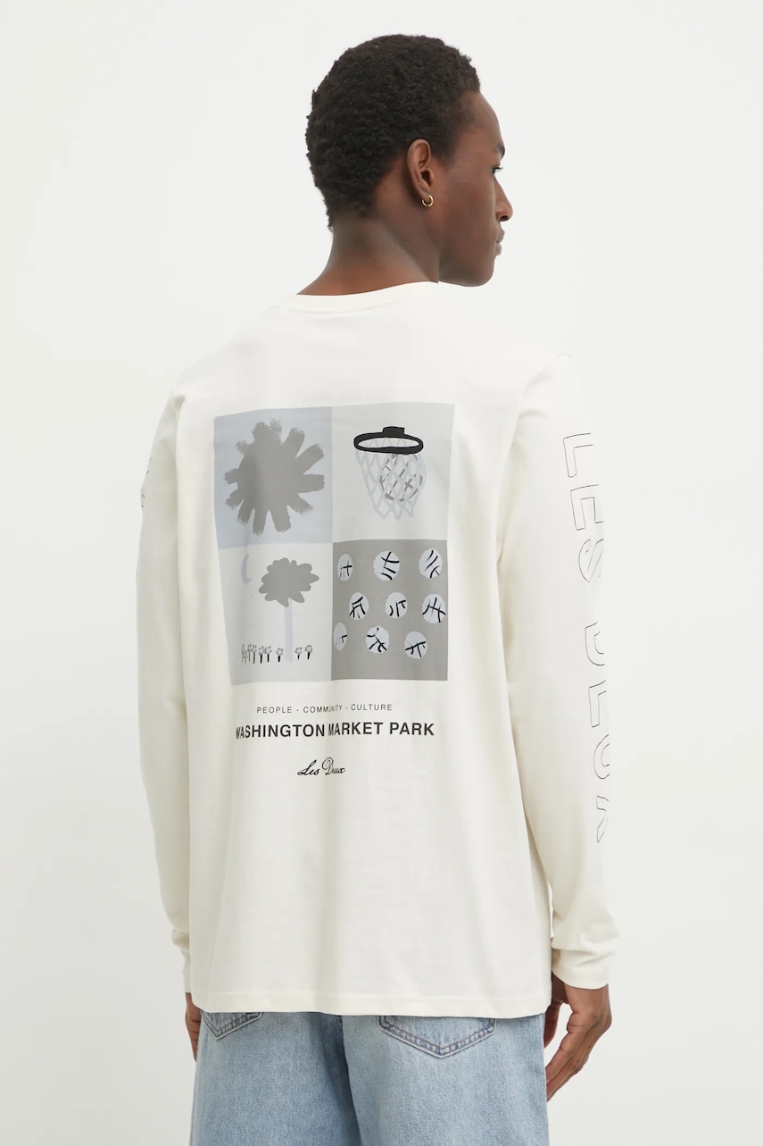 Bavlněné tričko s dlouhým rukávem Les Deux