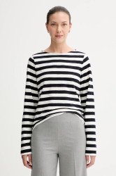 Bavlněné tričko s dlouhým rukávem Marc O'Polo bílá barva, 508301452145