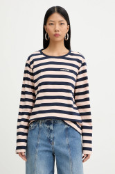 Bavlněné tričko s dlouhým rukávem Patrizia Pepe