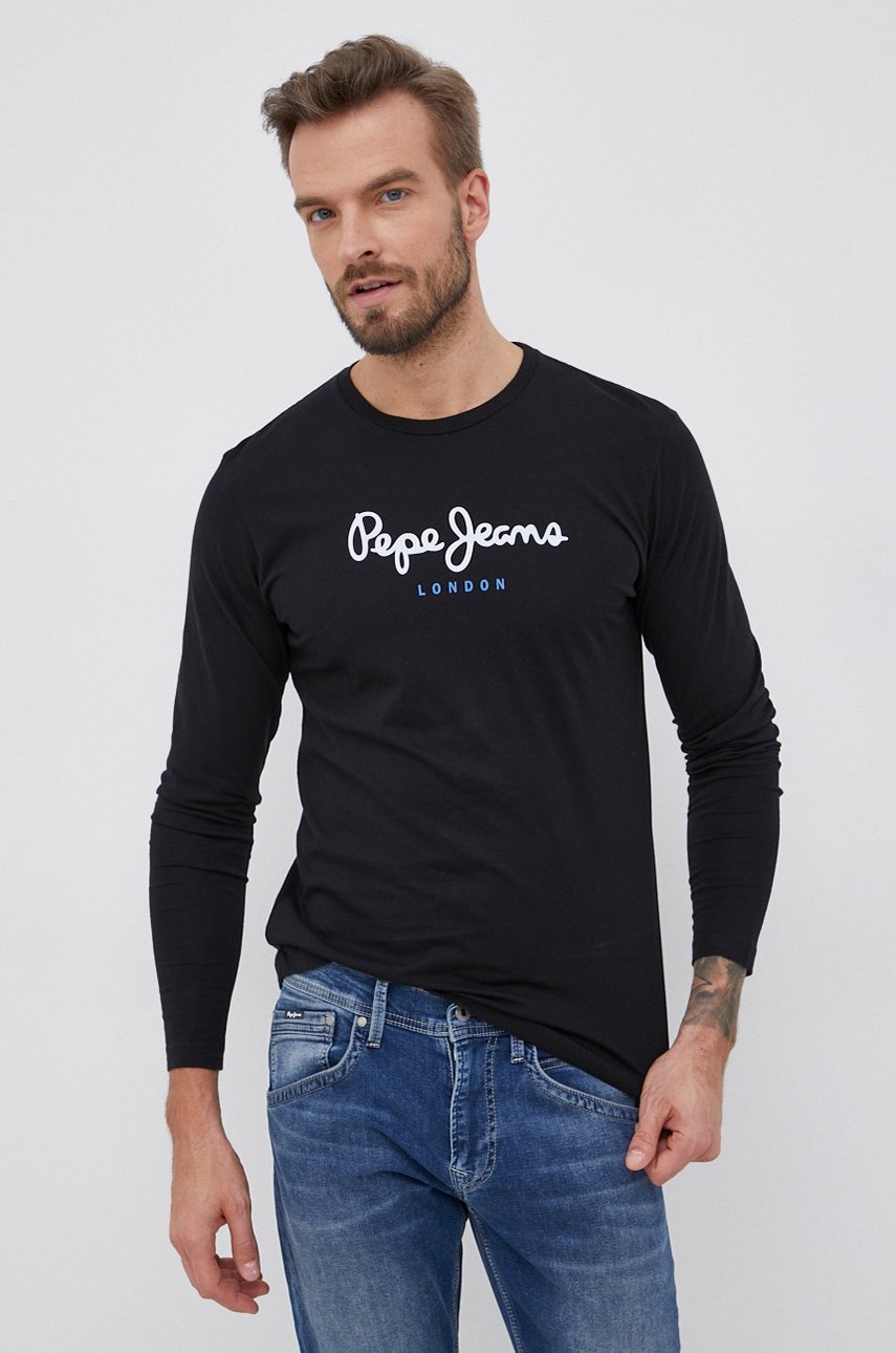Bavlněné tričko s dlouhým rukávem Pepe Jeans Eggo Long N