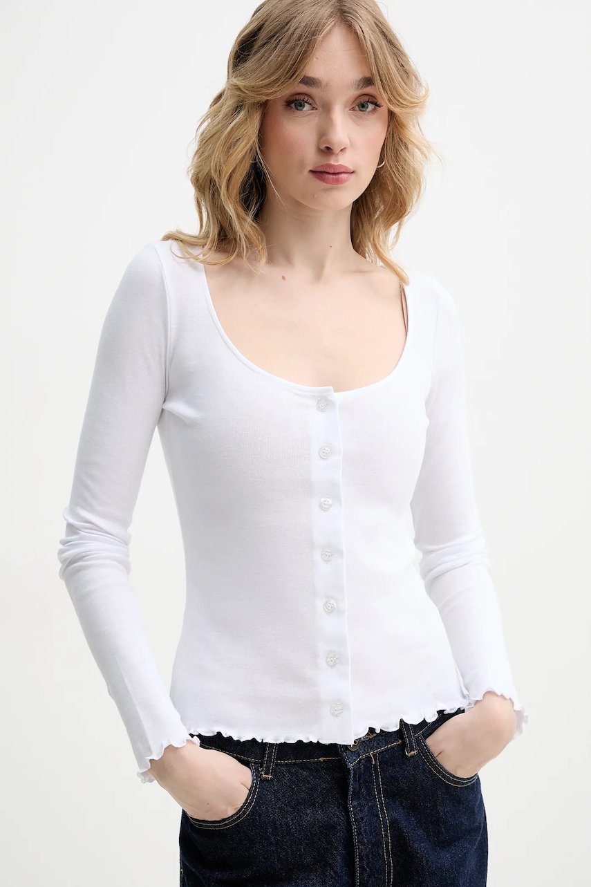 Bavlněné tričko s dlouhým rukávem Rotate