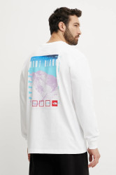 Bavlněné tričko s dlouhým rukávem The North Face Axys