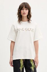 Bavlněné tričko Stine Goya dámské, béžová barva, SG-AW25-T009-2243