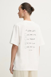 Bavlněné tričko Stine Goya dámské, bílá barva, SG-PS26-T009-2243P