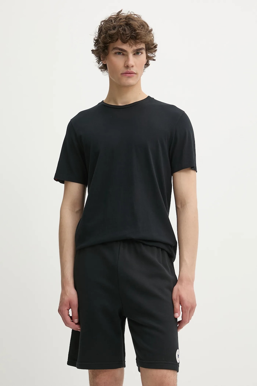 Bavlněné tričko Superdry pánské, černá barva, M1012226A-12A