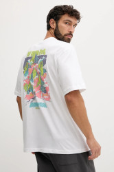 Bavlněné tričko The North Face Expedition Celebration pánské, bílá barva, NF0A8E3CFN41