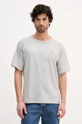 Bavlněné tričko Tommy Hilfiger pánské, šedá barva, UM0UM03605