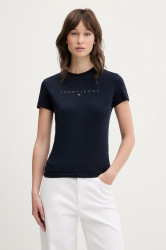 Bavlněné tričko Tommy Jeans tmavomodrá barva, DW0DW20315