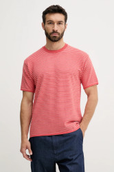 Bavlněné tričko United Colors of Benetton pánské, růžová barva, 1195K109V