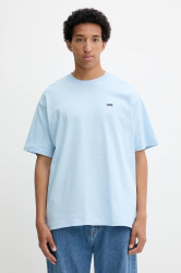 Bavlněné tričko Vans pánské, modrá barva, VN000P1PEML1