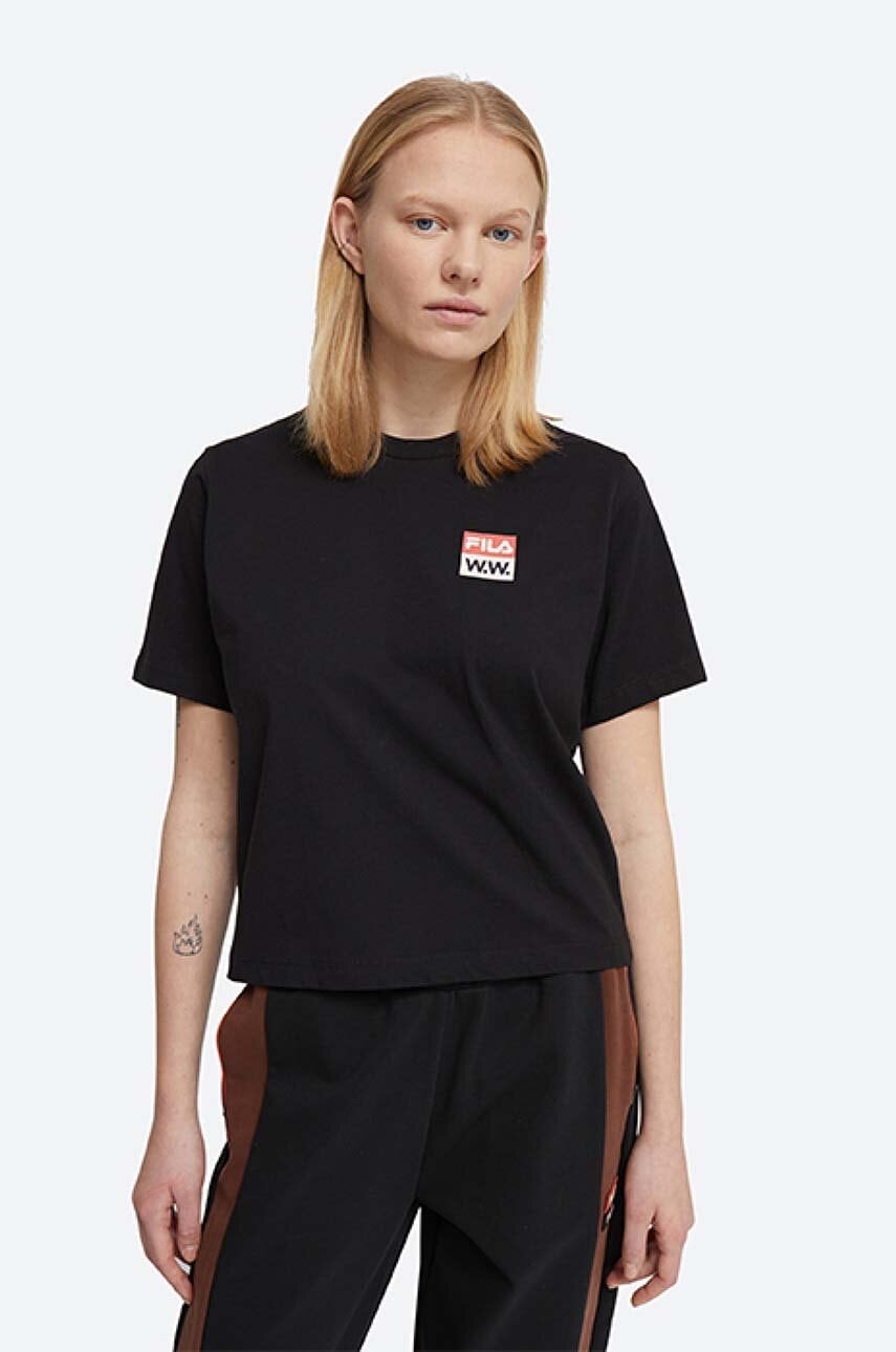 Bavlněné tričko Wood Wood Steffi T-Shirt x Fila