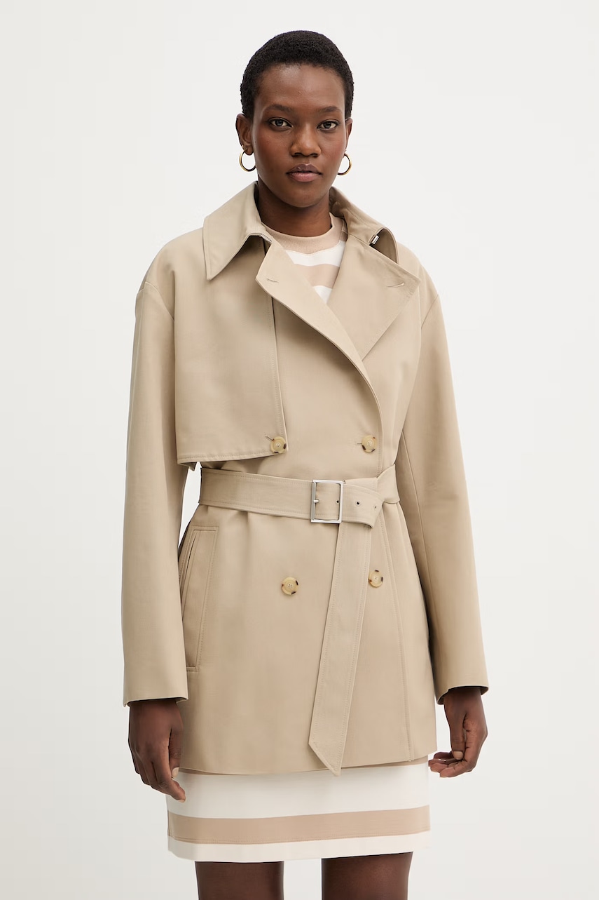 Bavlněný kabát BOSS Cromas