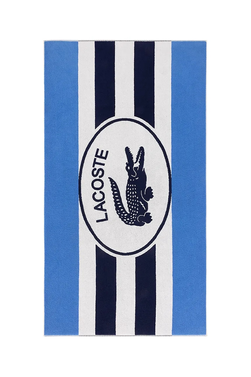 Bavlněný plážový ručník Lacoste L BADGE Marine 90 x 160 cm