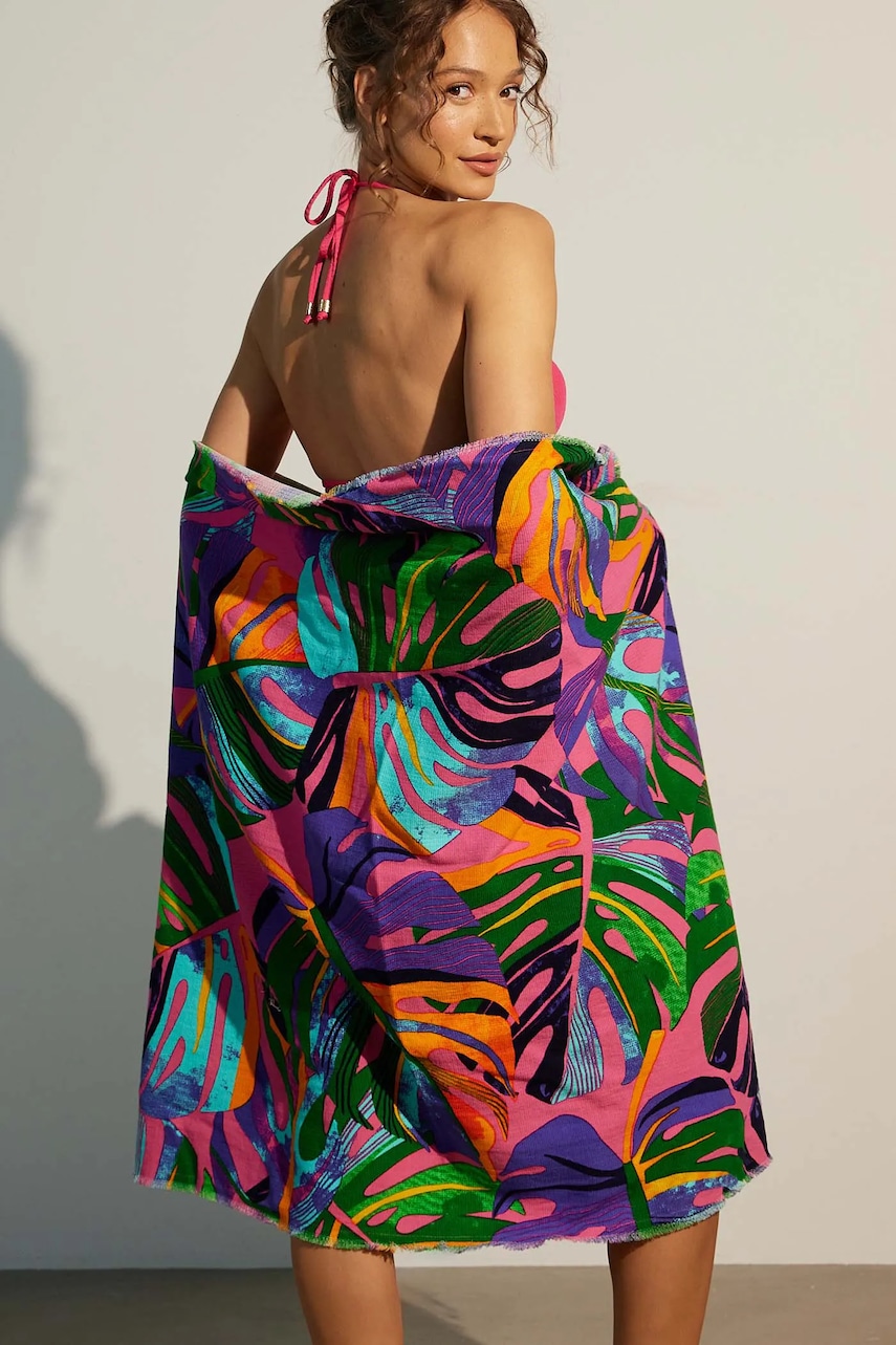 Bavlněný plážový ručník Medicine 100 x 180 cm.