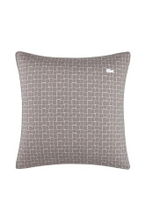 Bavlněný povlak na polštář Lacoste L BLOCK Greige 65 x 65 cm