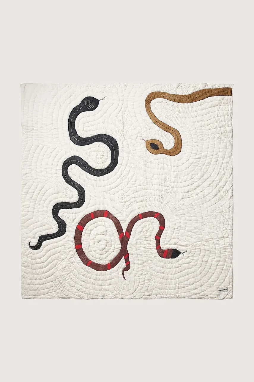 Bavlněný přehoz Bongusta Snake 260 x 265 cm