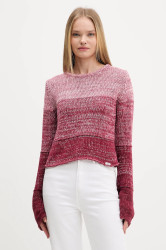 Bavlněný svetr Guess Originals dámský, růžová barva, W5BR68 Z3HM1