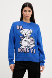 Bavlněný svetr Hugo Blue Seted_B