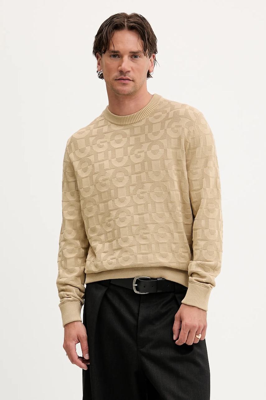 Bavlněný svetr HUGO Splittum