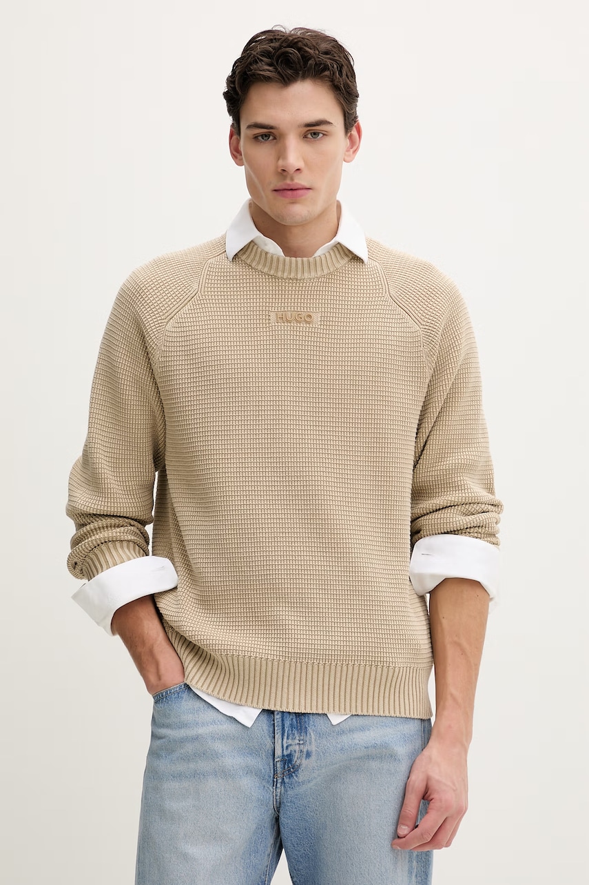 Bavlněný svetr HUGO Swayne