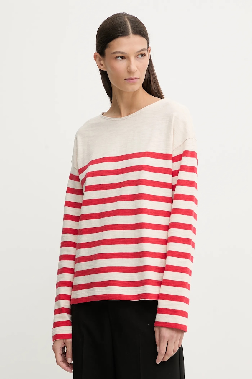 Bavlněný svetr Marc O'Polo dámský, béžová barva, 600304752021