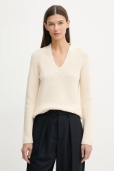 Bavlněný svetr Marc O'Polo dámský, béžová barva, 600605960323