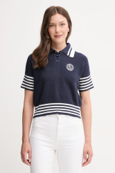 Bavlněný svetr United Colors of Benetton dámský, tmavomodrá barva, 1294E301D