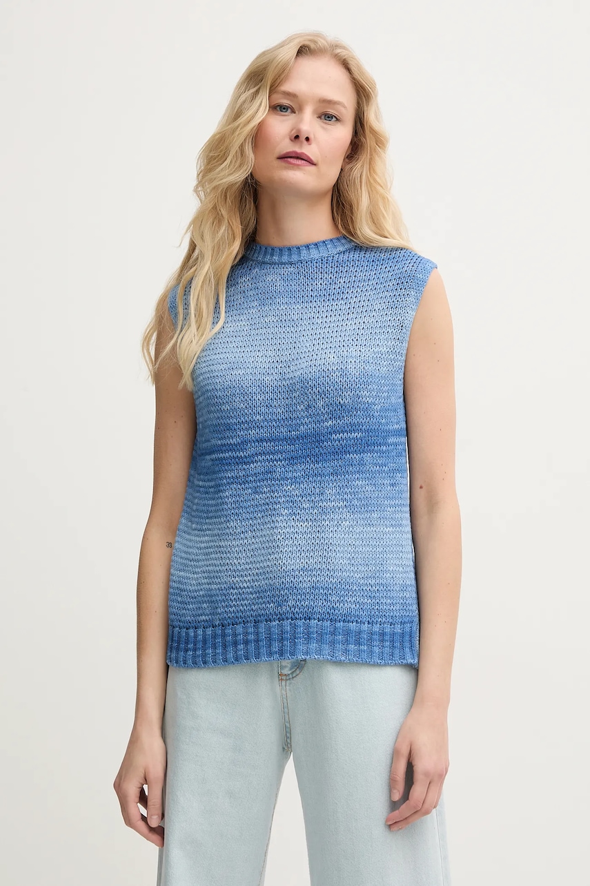 Bavlněný svetr United Colors of Benetton modrá barva, 108FD10CL