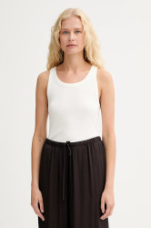 Bavlněný top Marc O'Polo béžová barva, 5000006278