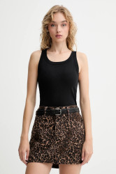 Bavlněný top Marc O'Polo černá barva, 5000006278