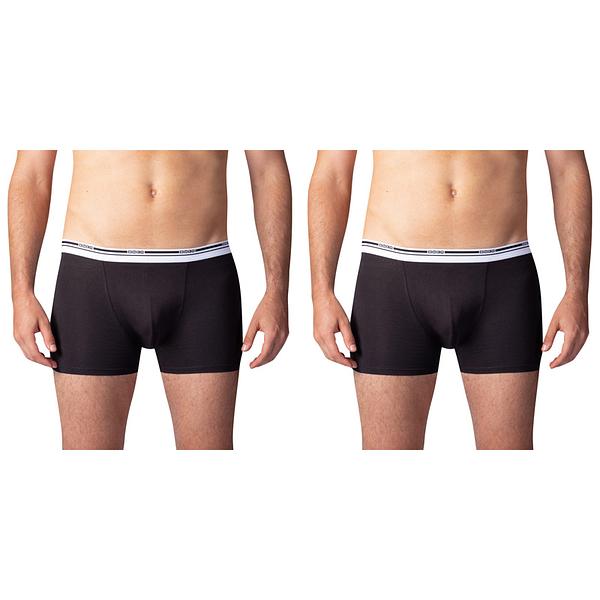 Bellinda BOXER COLOURS 2x - Double pack of cotton boxer shorts - black