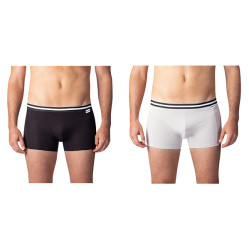 Bellinda COTTON STRETCH BOXER 2x - Double pack of cotton boxer shorts - black - gray