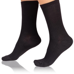 Bellinda FANCY RIB MODAL SOCKS - Women's Modal Socks - Black