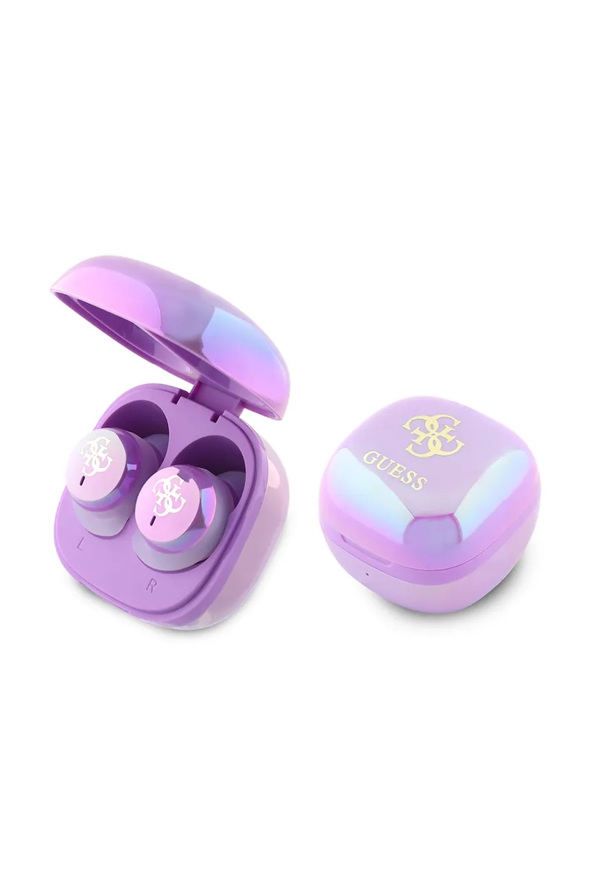 Bezdrátová sluchátka do uší Guess Iridescent 4G Printed Logo