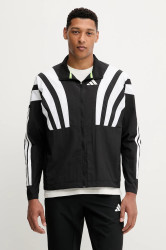 Běžecká bunda adidas Performance Adizero černá barva, přechodná, oversize, HZ3692