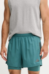 Běžecké šortky adidas Performance Own The Run pánské, zelená barva, JW9701