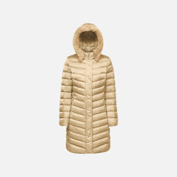 Béžová dámská péřová bunda Geox Bettanie - Dámské