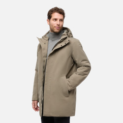 Béžová pánská parka Geox Doray - Pánské