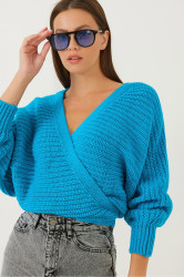 Bianco Lucci Women's Tie Detailed Knitwear Cardigan